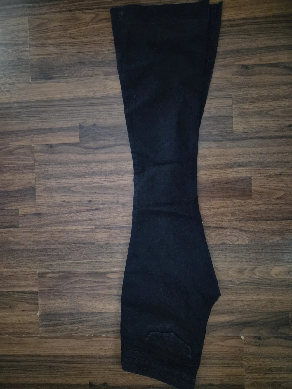 Express Black Flared Wide-Leg Jeans